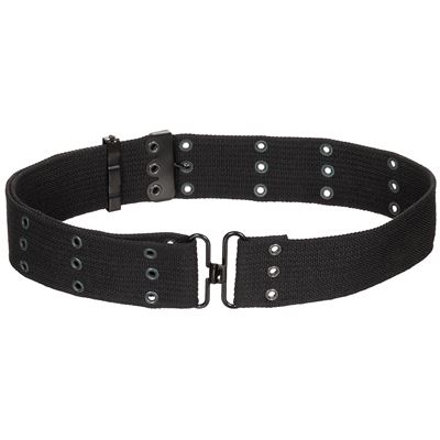 Ceinture large type américain LC1 avec boucle métallique NOIRE