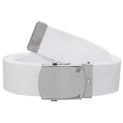 Ceinture avec boucle métallique 30 mm BLANCHE