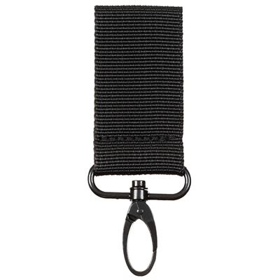 Boucle de ceinture 22603 avec mousqueton en nylon NOIR