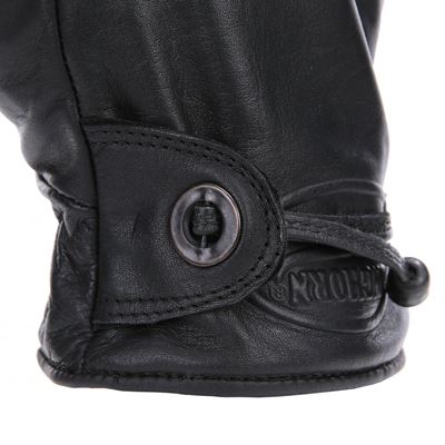 Gants RODEO LONGHORN en cuir NOIRS  228224BL 2