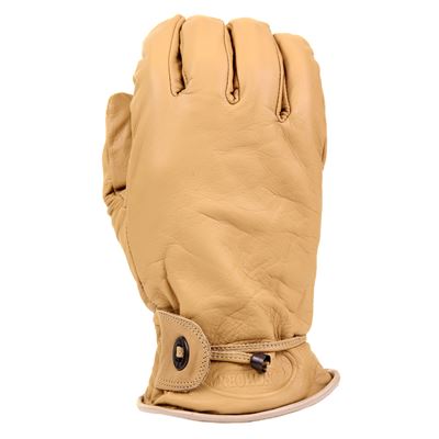 Gants RODEO LONGHORN en cuir MARRON CLAIR