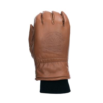 Gants d'hiver OUTDOOR en cuir MARRON