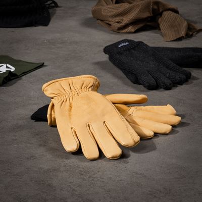Gants d'hiver OUTDOOR en cuir SABLE FOSTEX 228285YEL 3
