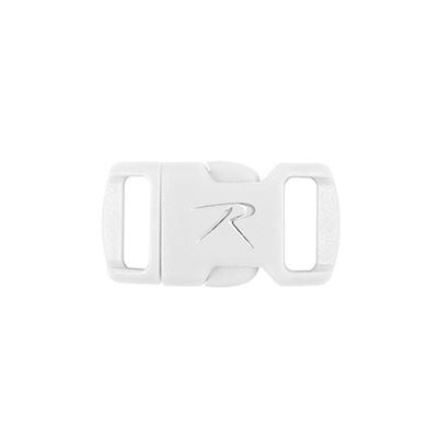 Boucle FASTEX pour bracelet, petite, BLANCHE