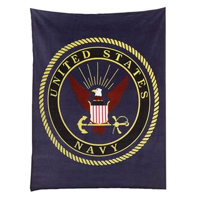 Couverture polaire US NAVY 125 x 150 BLEUE