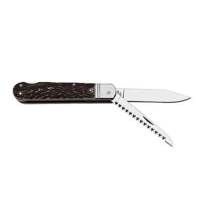 Couteau pliant 232-XH-2 avec imitation corne INOX avec sécurité, manche PLASTIQUE MIKOV 232-XH-2 3