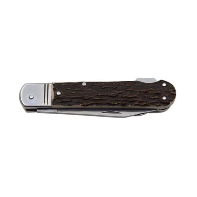 Couteau pliant 232-XH-2 avec imitation corne INOX avec sécurité, manche PLASTIQUE MIKOV 232-XH-2 2