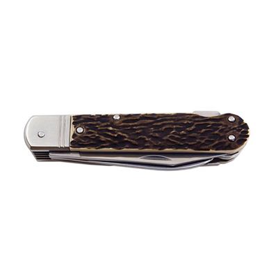Couteau pliant 6 KP avec imitation corne INOXYDABLE avec sécurité, manche en PLASTIQUE MIKOV 232-XH-6 KP 4