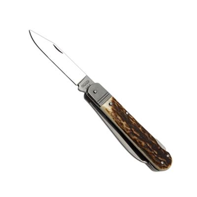 Couteau de chasse pliant FIXIR 4V/KP avec sécurité, manche en CORNE DE CERF MIKOV 232-XP-4V-KP 6