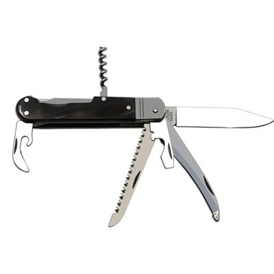 Couteau pliant INOX 6 KP avec sécurité, manche en CORNE DE BUFFLE MIKOV 232-XR-6-KP 6