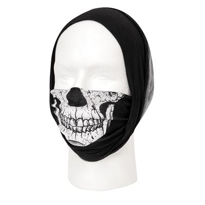 Foulard HEADGEAR multifonctionnel avec crâne NOIR ROTHCO 2408 2