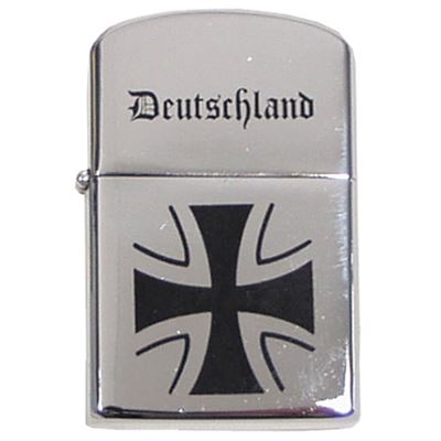 Briquet à essence logo croix CHROM MFH 24083Q 3