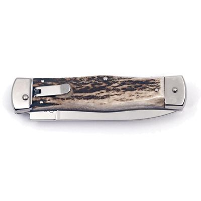 Couteau à lame rétractable HAMMER INOX manche CORNE DE CERF MIKOV 241-NP-1-HAMMER 6