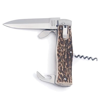 Couteau à lame rétractable 4/KP INOX manche DROIT CORNE MIKOV 241-NP-4-KP 6