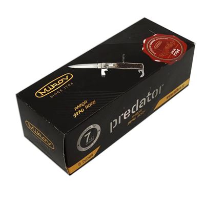 Couteau à lame rétractable 4/KP INOX manche DROIT CORNE MIKOV 241-NP-4-KP 2