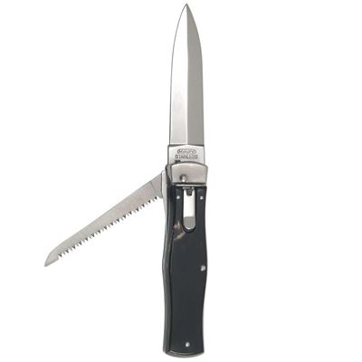 Couteau à lame rétractable 2/KP INOX manche en CORNE DE BUFFLE