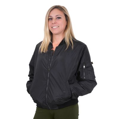 Veste bomber pour femme MA1 FLIGHT NOIRE ROTHCO 2410 2