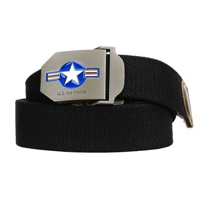 Ceinture USAF WWII en toile NOIRE
