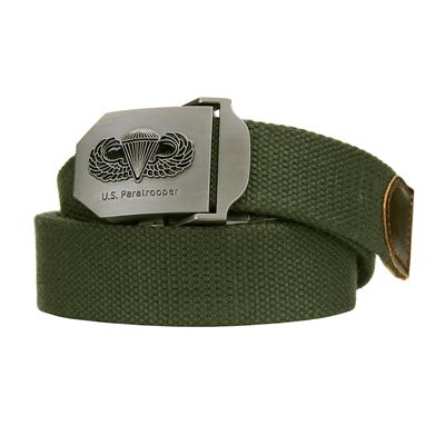Ceinture U.S. PARATROOPER en toile VERTE