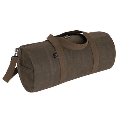 Sac à bandoulière WAXED DUFFLE BAG 24" MARRON