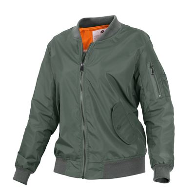 Veste bomber pour femme MA1 FLIGHT SAGE VERTE