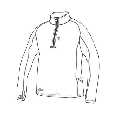 T-shirt 24-7 GRID FLEECE à manches longues NOIR TRU-SPEC 24-7 2426000 3