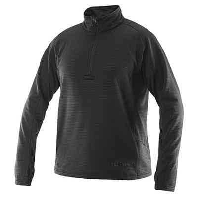 T-shirt 24-7 GRID FLEECE à manches longues NOIR