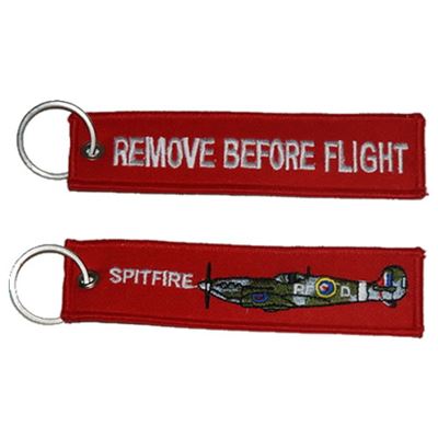 Porte-clés REMOVE BEFORE FLIGHT / SPITFIRE