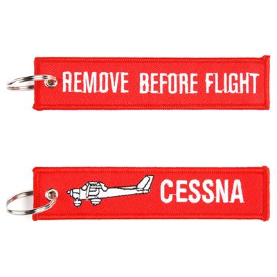 Porte-clés REMOVE BEFORE FLIGHT / CESSNA
