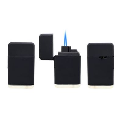 Briquet à jet NOIR mat