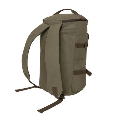 Sac/sac à dos/sacoche CONVERTIBLE 19" en toile VERTE/MARRON ROTHCO 2515 4