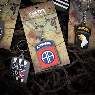 Porte-clés 82nd AIRBORNE D-DAY 3D PVC FOSTEX 251553-3623 2