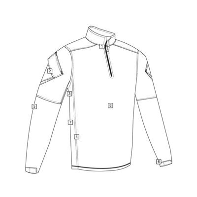 Chemise tactique URBAN FORCE TRU 1/4 ZIP BLEUE TRU-SPEC 25770 3