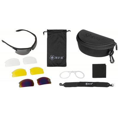 Lunettes STRIKE quatre verres et étui avec insert dioptrique Monture NOIRE