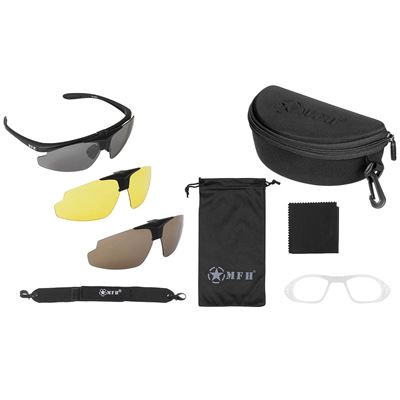 Lunettes HAWK 3 verres avec étui et inserts dioptriques