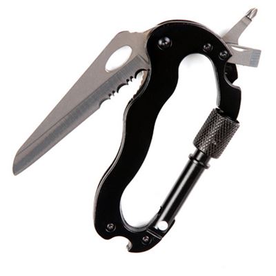Carabine, couteau pliant, tournevis