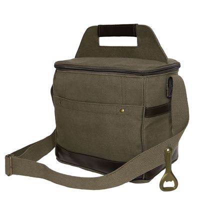 Sac COOLER en toile réfrigérant pour bouteilles VERT