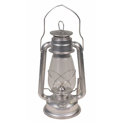 Lampe à pétrole Zinc 28 cm ARGENT