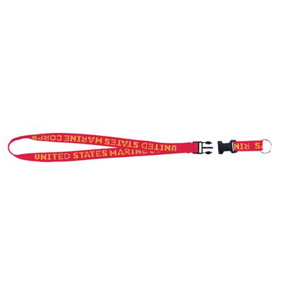 Porte-clés USMC avec inscription jaune ROUGE