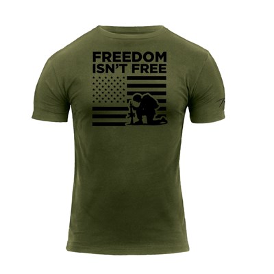 T-shirt FREEDOM ISN'T FREE à manches courtes VERT