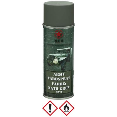 Peinture ARMY en spray 400 ml NATO VERT