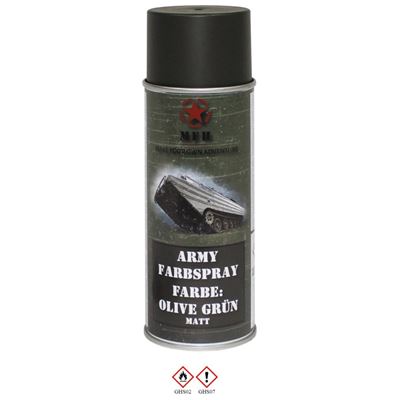 Peinture ARMY en spray 400 ml RAL 6014 VERT MAT