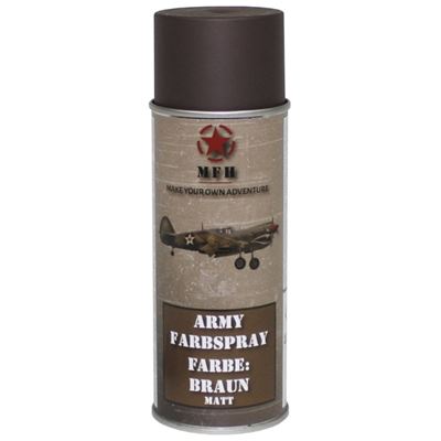 Peinture ARMY en spray 400 ml RAL 8027 MARRON MAT