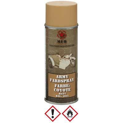 Peinture ARMY en spray 400 ml COYOTE MATT