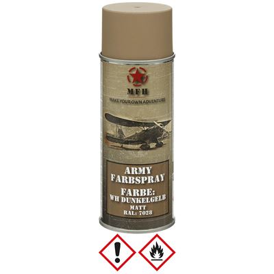 Peinture ARMY en spray 400 ml WH DUNKELGELB