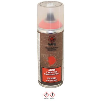 Peinture ARMY en spray 400 ml RAL 1026 rouge signal