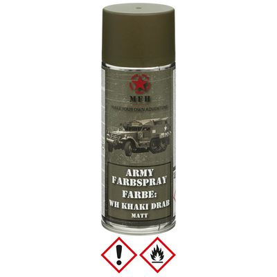 Peinture ARMY en spray 400 ml MATT WH KHAKI DRAB