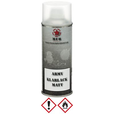 Peinture ARMY en spray 400 ml VERNIS TRANSPARENT MAT