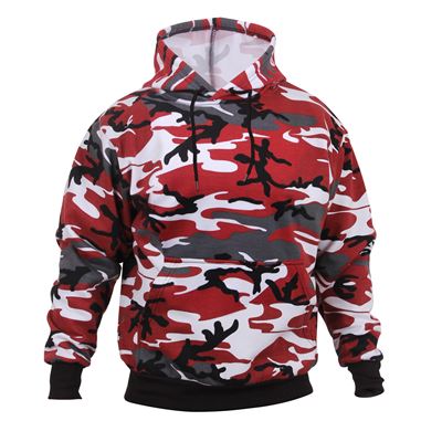 Sweat à capuche RED CAMO