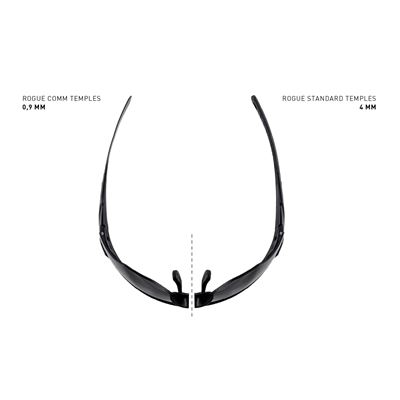 Lunettes de tir WX ROGUE COMM, lot de 3 verres TAN, monture WILEY X 2862-W 2